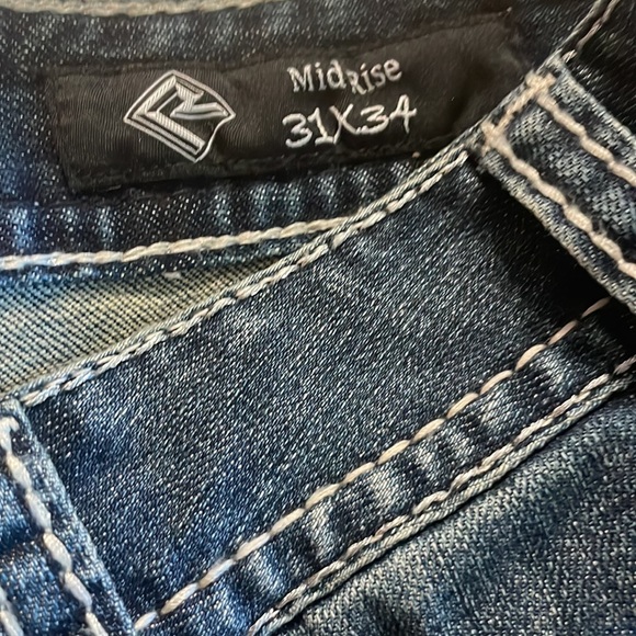 Rock&Roll mid rise jeans with decorated pockets - Picture 4 of 8